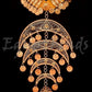 XLarge Egyptian Belly Dance Crescent Necklace Choker Tribal Jewelry