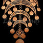 XLarge Egyptian Belly Dance Crescent Necklace Choker Tribal Jewelry