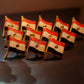 Lot Of 12 Egyptian Handmade Brass Enameled Egypt Flag Pins / Egypt Pin