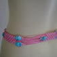 Egyptian Boho Scarabs Pink Hippie Belt And Necklace Set Gypsy Set