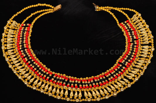 Amazing Egyptian Red Queen Cleopatra Necklace