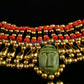 Wonderful Egyptian Beaded 5 Scarabs Cleopatra Scarab Necklace Collar & Bracelet Egyptian Jewelry beaded Collar Khepri Bracelet