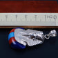 Egyptian Solid Sterling Silver Colored Inlaid Tutankhamun Tut Mummy Pendant Charm