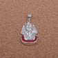 Egyptian Solid Sterling Silver Colored Inlaid Tutankhamun Tut Pendant