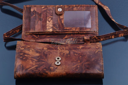 Egyptian HandMade Genuine Leather Life Key Cross Body Women's Purse