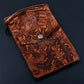 Egyptian Genuine Leather king Tut Passport Wallet Holder