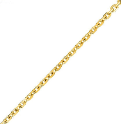 18K Solid Yellow Gold Chain - Necklace  Jewelry Supplies