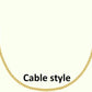 18K Solid Yellow Gold Chain - Necklace  Jewelry Supplies