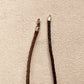 Genuine(real) braided leather necklace cords Solid Sterling Silver Ends And Clasps Jewelry Supplies
