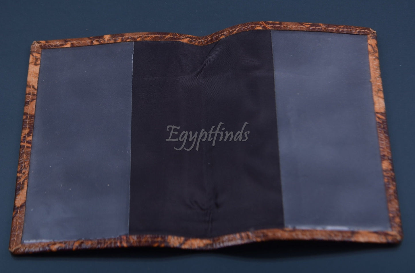 Egyptian Genuine Leather Tut Passport Wallet Holder Protector