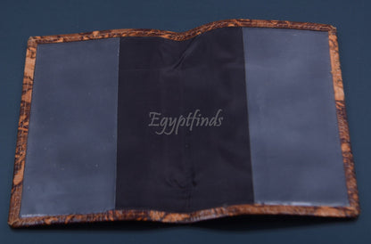 Egyptian Genuine Leather Tut Passport Wallet Holder Protector