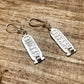 Egyptian Personalized Sterling Silver Cartouche Earrings With Lotus , WORLD WIDE Express Shipping