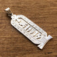Egyptian Framed Life Key Sterling Silver Cartouche Pendant, Customized  Name Cartouche