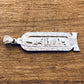 Egyptian Framed Life Key Sterling Silver Cartouche Pendant, Customized  Name Cartouche