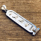 Egyptian Personalized Sterling Silver Cartouche With Glyphs On The Back With 9K Letters,10 characters Name Cartouche Charm