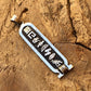 Egyptian Personalized Sterling Silver Cartouche With Glyphs On The Back With 9K Letters,10 characters Name Cartouche Charm