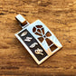 Egyptian Personalized Sterling Silver Wide Cartouche With Ankh Life Key Cross Charm Necklace , WORLD WIDE Express Shipping