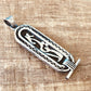 Egyptian Framed Open Work Sterling Silver Personalized Name Cartouche Pendant