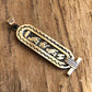 Egyptian Framed Open Work Sterling Silver Personalized Name Cartouche Pendant