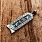 Egyptian Winged Isis Sterling Silver Cartouche Pendant Necklace Charm EXPRESS SHIPPING
