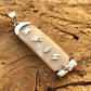 Egyptian Customized Name Personalized White Sterling Silver Cartouche Pendant Up to 9 Characters