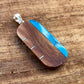 Egyptian Mix Inlaid Wide Sterling Silver Cartouche Charm Pendant Nameplate cartouche pendant, WORLD WIDE Express Shipping