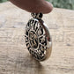 Egyptian Personalized Eye Sun Ra Circle Scarab Sterling Silver Cartouche Name Pendant Charm