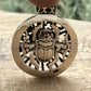 Egyptian Personalized Eye Sun Ra Circle Scarab Sterling Silver Cartouche Name Pendant Charm
