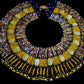 Beautiful Egyptian Hand Made 16 Scarabs Mummy bead Cleopatra Collar Necklace