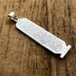 PUT YOUR NAME On Egyptian Personalized Sterling Silver Cartouche With Glyphs On The Back