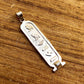 PUT YOUR NAME On Egyptian Personalized Sterling Silver Cartouche With Glyphs On The Back