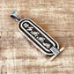 Egyptian Framed Open Work Sterling Silver Personalized Name Cartouche Pendant