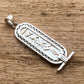Egyptian Framed Open Work Sterling Silver Personalized Name Cartouche Pendant