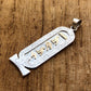 Egyptian Winged Isis Sterling Silver Cartouche Pendant Necklace Charm EXPRESS SHIPPING