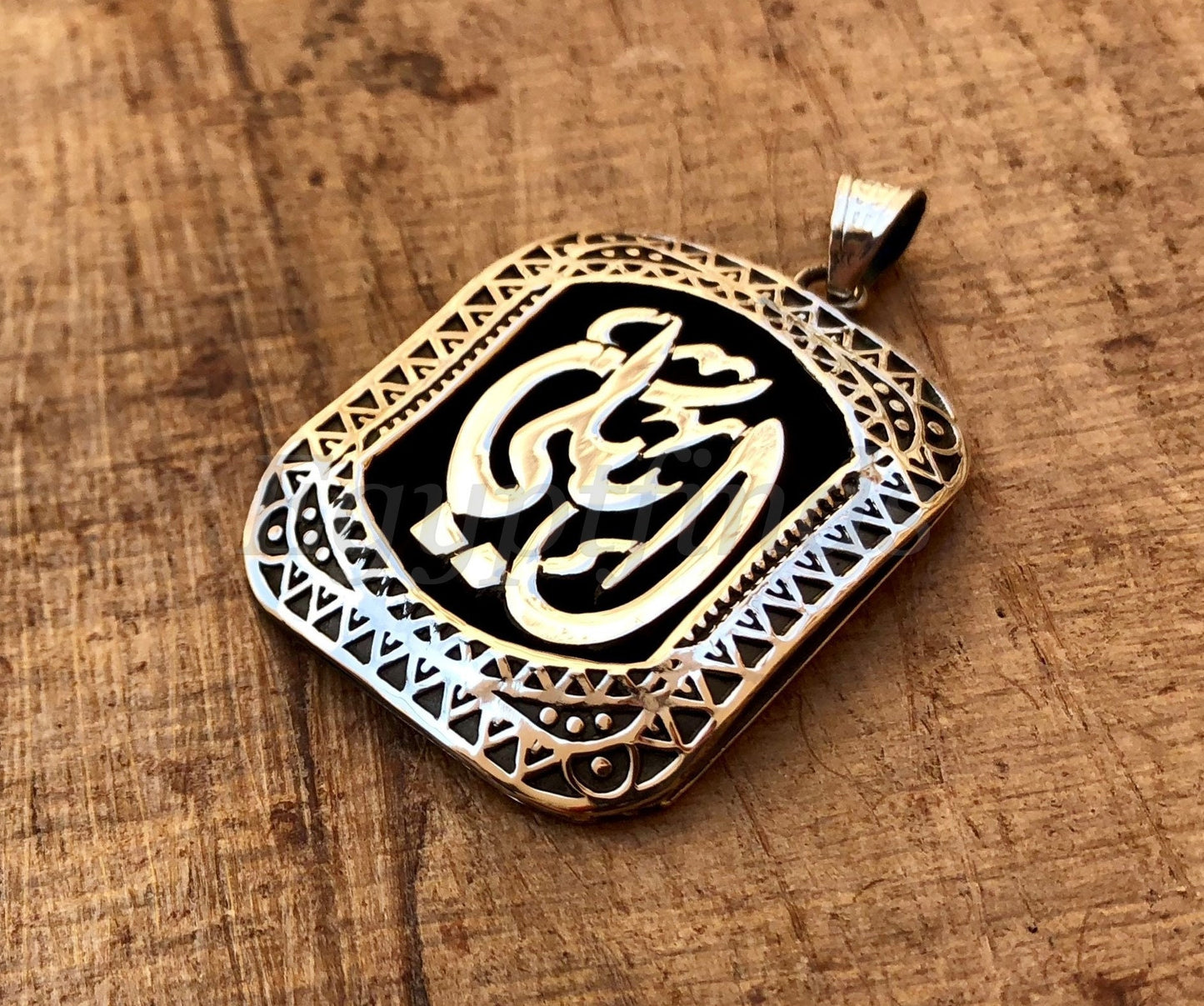 Personalized Hand Made Any Name Arabic Islamic Silver Name Solid Arabic Nameplate Pendant  Necklace Charm , WORLD WIDE Express Shipping