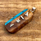 Egyptian Mix Inlaid Wide Sterling Silver Cartouche Charm Pendant Nameplate cartouche pendant, WORLD WIDE Express Shipping