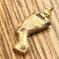 Solid Gold Queen Nefertiti Charm Pendant 18k Solid Gold Nefertiti Double sided Nefertiti Pendant, Nefertiti Charm, Egyptian Gold Jewelry