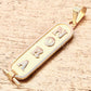 18k Solid Gold Cartouche pendant, Your Name Converted into Ancient Egyptian Hieroglyphic or English or arabic language, Authentic Egyptian