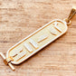 Egypt Solid 18K Gold Personalized 18K Gold Cartouche 6 Letters - custom gold cartouche- personalize gold cartouche -gyptische kartusche