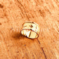 Egyptian Customized 18k Solid Gold Cartouche Ring Personalized in English & Hieroglyphs up to 10 Letters