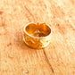 Egyptian Customized 18k Solid Gold Cartouche Ring Personalized in English & Hieroglyphs up to 10 Letters