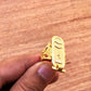 Egyptian Personalized Customized 18k Solid Gold Cartouche Ring Express Shipping World Wide -Personalized in English & Hieroglyphs