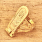 Egyptian Personalized Customized 18k Solid Gold Cartouche Ring Express Shipping World Wide -Personalized in English & Hieroglyphs