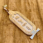 Egyptian Customized Tutankhamun Cartouche With 9K Gold Frame And 9K Gold Letters, Pendant WORLD WIDE Express Shipping