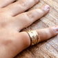 Egyptian Personalized Sterling Silver With 9K Gold Frame And Letters Cartouche Ring Express Shipping World Wide