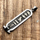 Egyptian Sterling silver Customized Personalized Cartouche With 9K Yellow Solid Gold Letters In Hieroglyphics or Arabic Or English