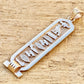 Sterling silver Personalized Cartouche Pendant Your Name Converted into Ancient Egyptian HieroglyphicIn or Arabic Or English