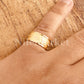Egyptian Customized 18k Solid Gold Cartouche Ring Personalized in English & Hieroglyphs up to 10 Letters