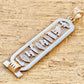 Gold Name Pendant, Initial Pendant, Egyptian Personalized Pendant, Monogram Pendant, Gold Cartouche In Hieroglyphics or Arabic Or English