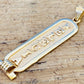 Gold Name Pendant, Initial Pendant, Egyptian Personalized Pendant, Monogram Pendant, Gold Cartouche In Hieroglyphics or Arabic Or English